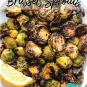 roasted Bussels sprouts in a bowl