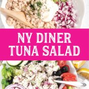 Tuna salad with a salad.