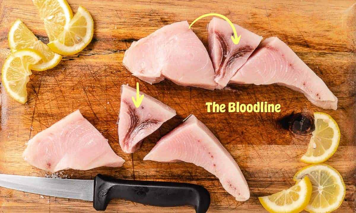 How to remove the bloodline from swordfish.