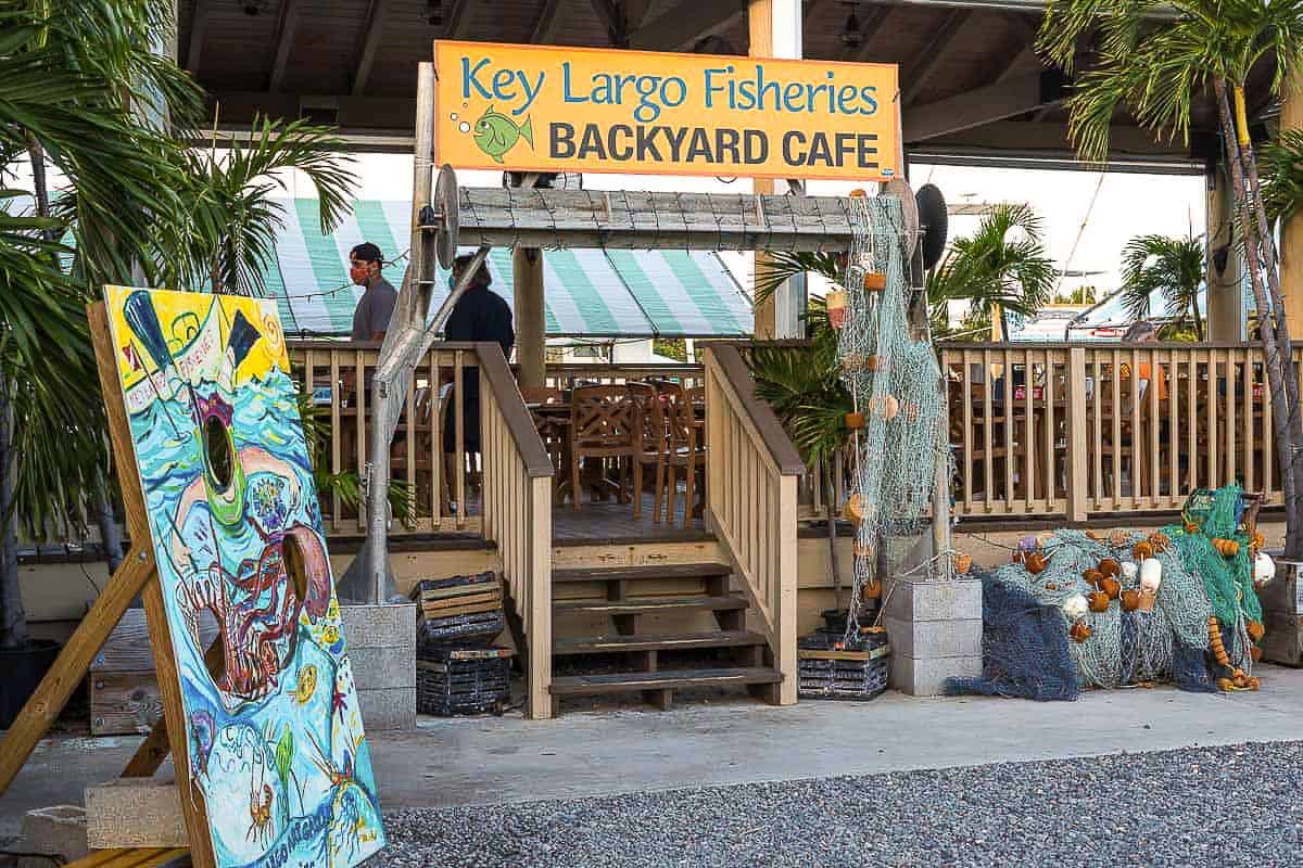 Key Largo Fisheries front entrance in Key Largo, Florida