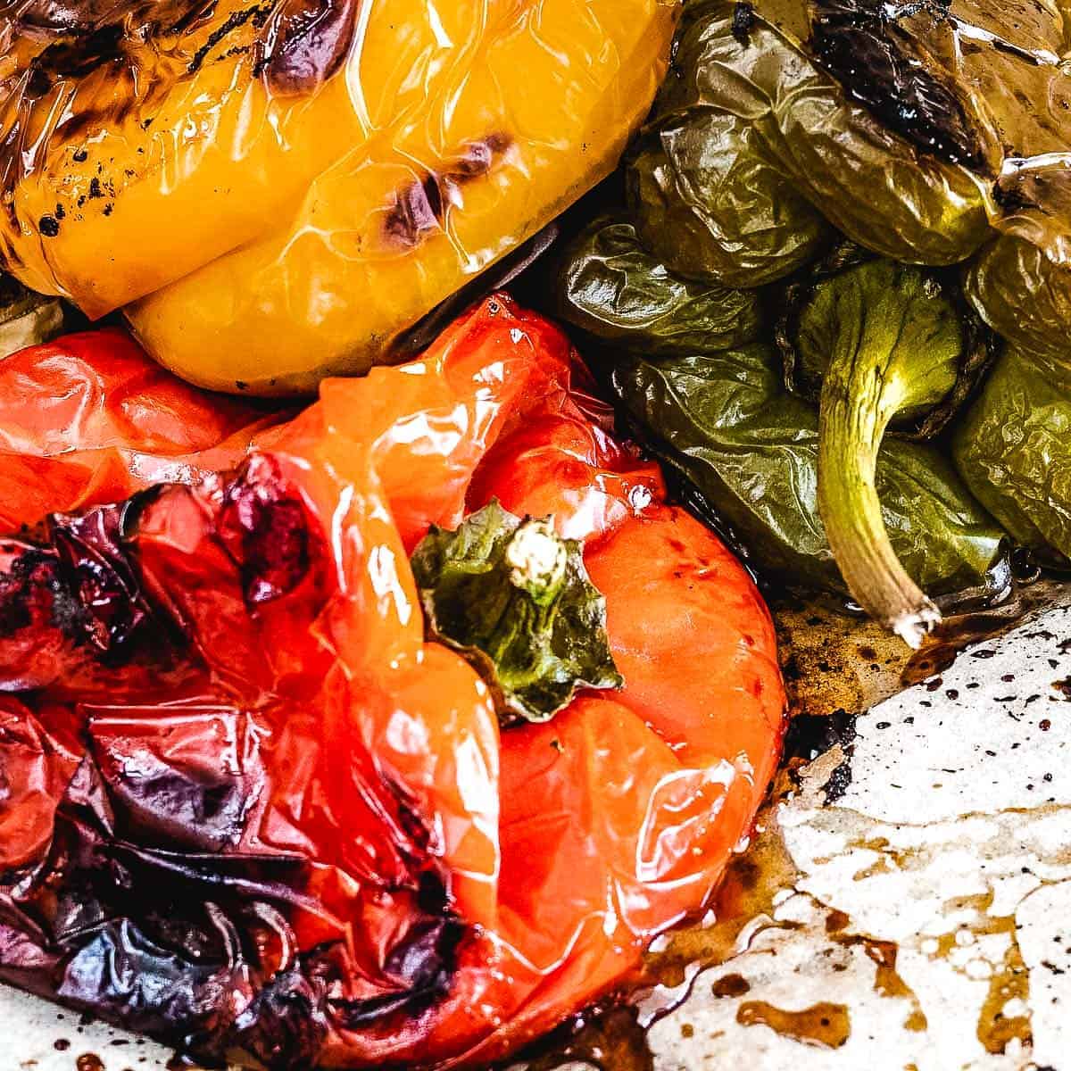 yellow roasted peppers