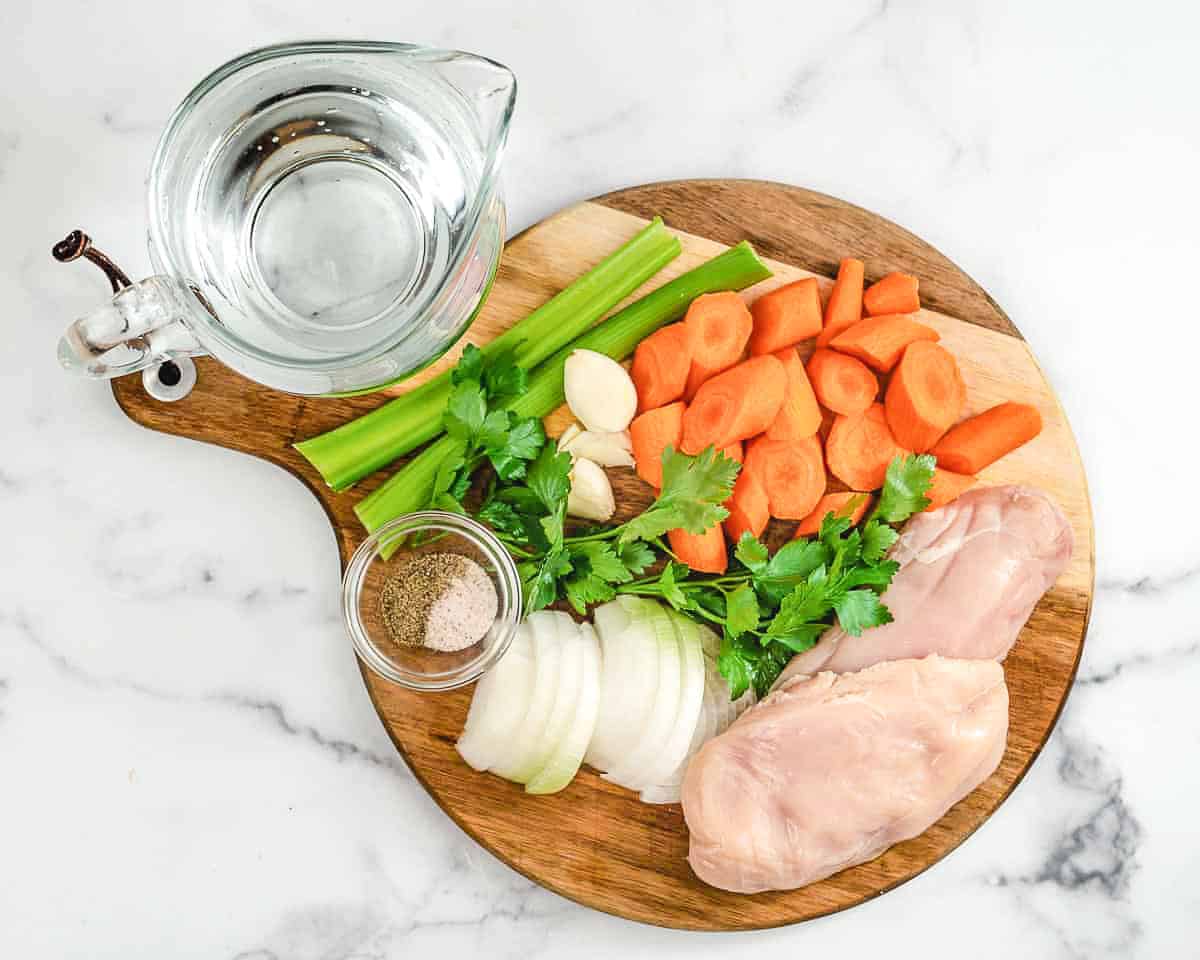 poached chicken ingredients