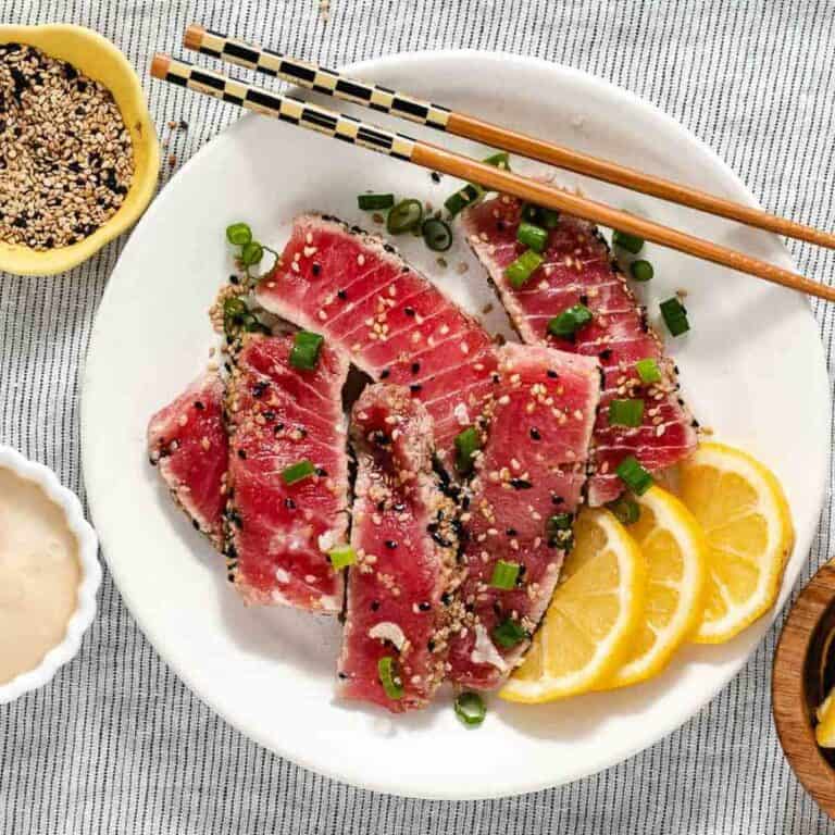 Seared Yellowfin Tuna with Sesame Sauce from Key West, FL