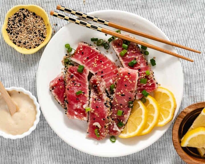 Seared Yellowfin Tuna with Sesame Sauce from Key West, FL