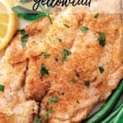 fried yellowtail with green beans