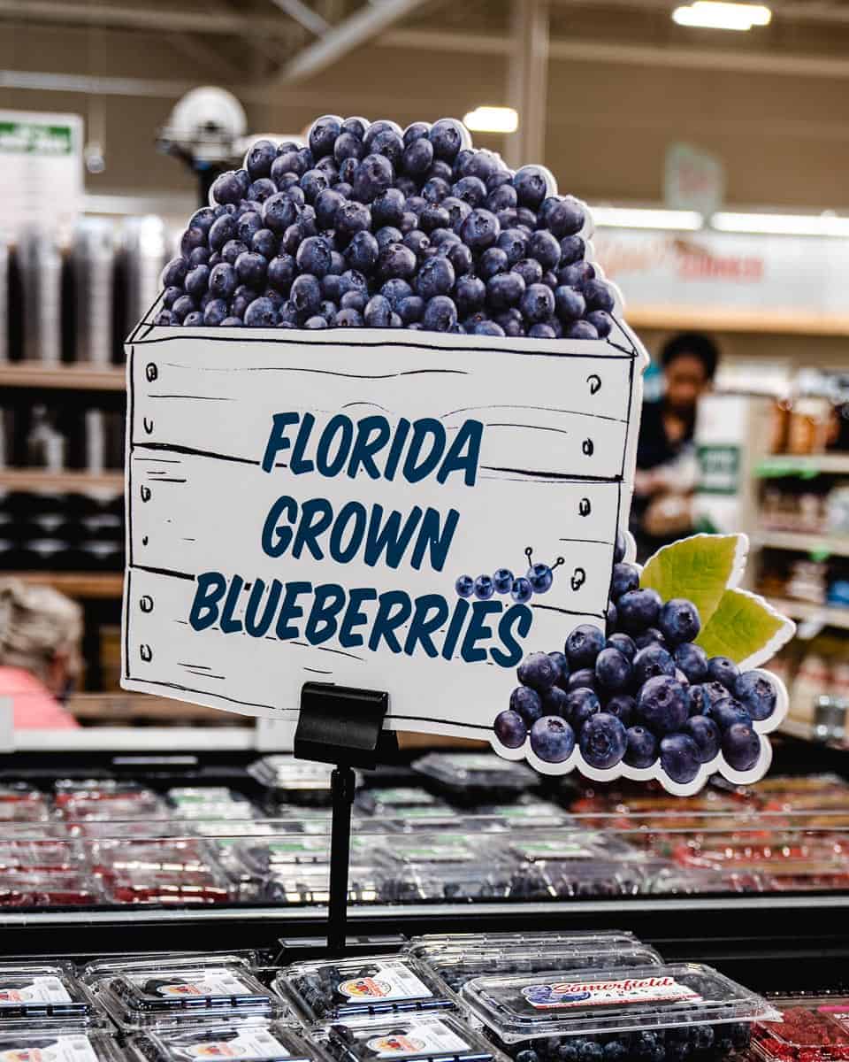 blueberries at Sprouts Market 