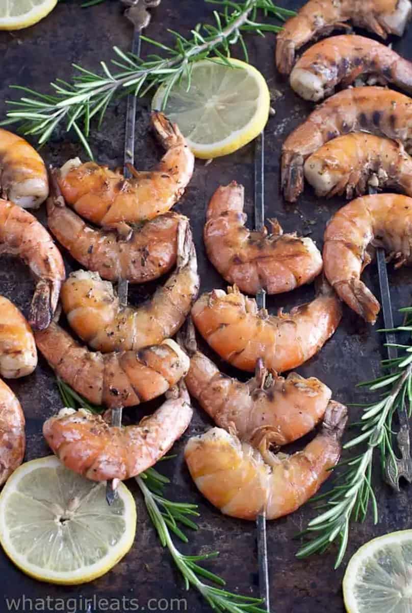 grilled rosemary shrimp