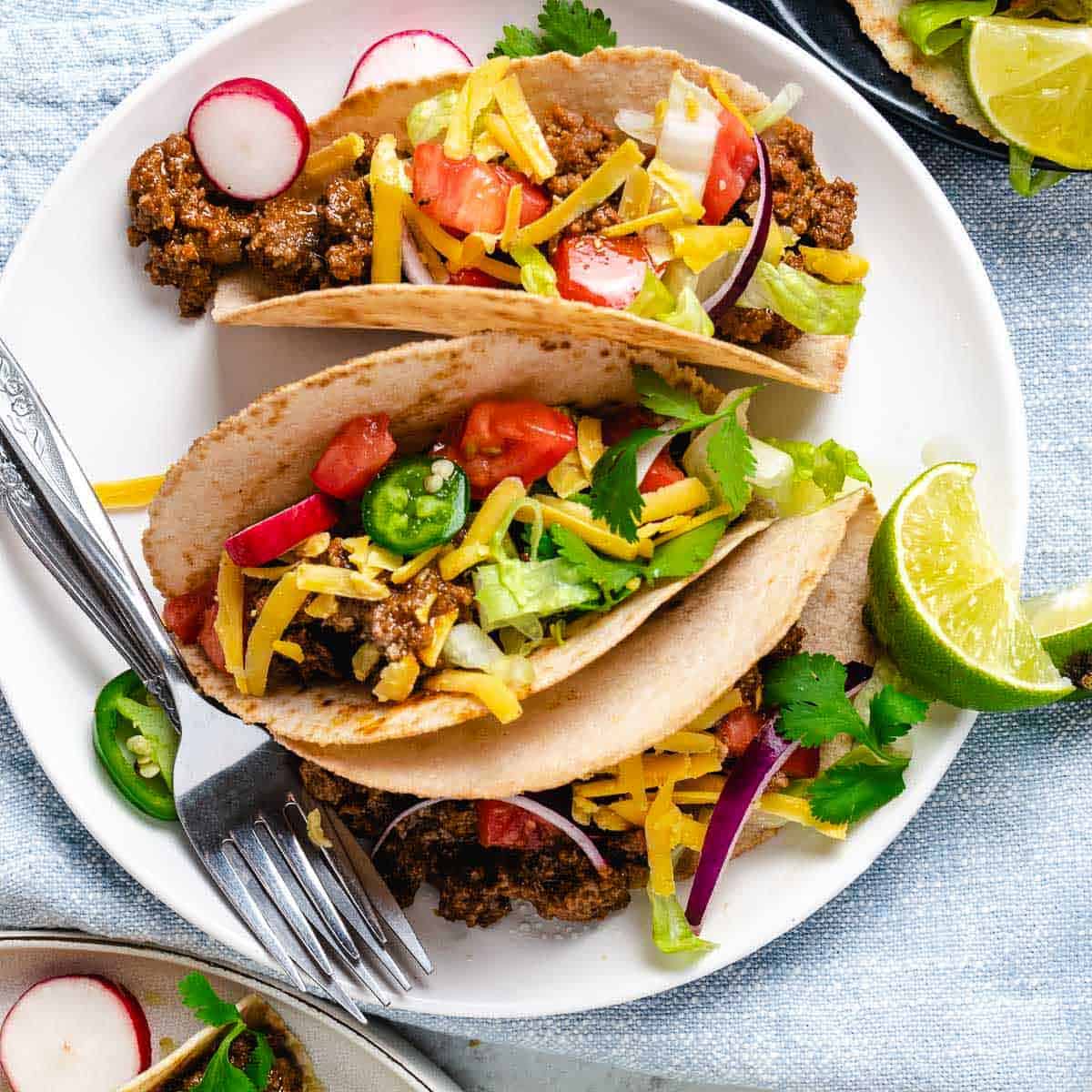 grass fed beef tacos