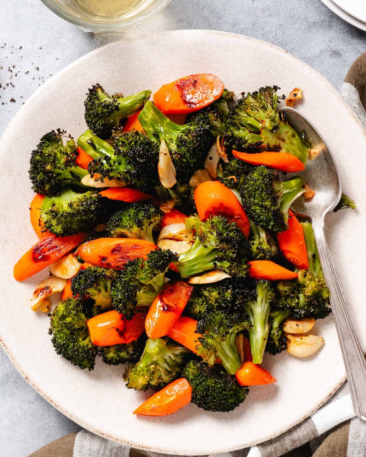 Roasted Broccoli and Carrots-image