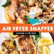 Air fryer yellowtail and mutton snapper.