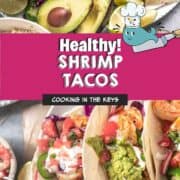 Healthy shrimp tacos with corn-free tortillas