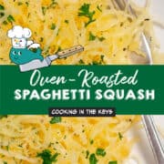 Pinterest PIN for Roasted Spaghetti Squash.