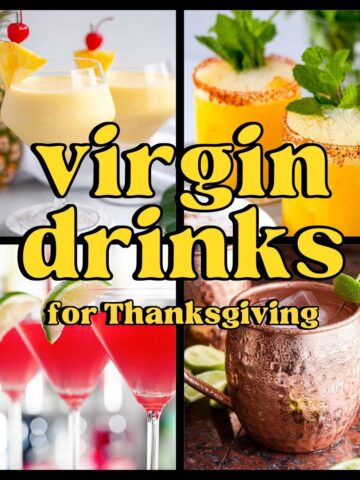 Virgin drinks for Thanksgiving.