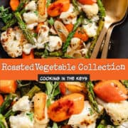 Roasted vegetables collage
