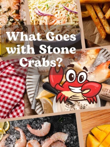 What to eat with stone crabs in Key West Florida collage.