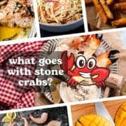 What to eat with stone crabs in Key West Florida.