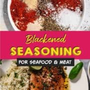 Blackened seasoning for fish.