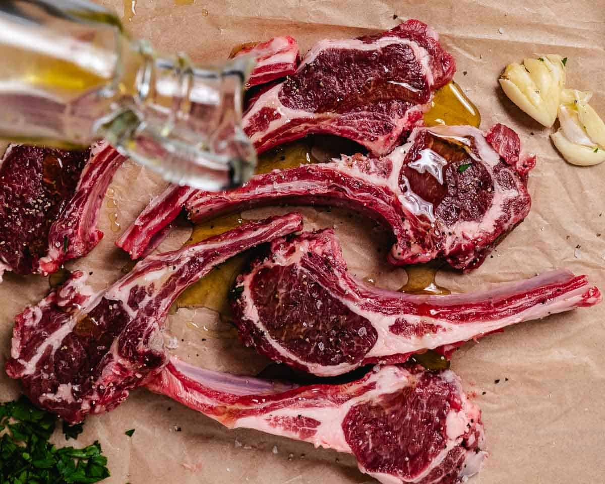 how to fry a lamb chop with olive oil.