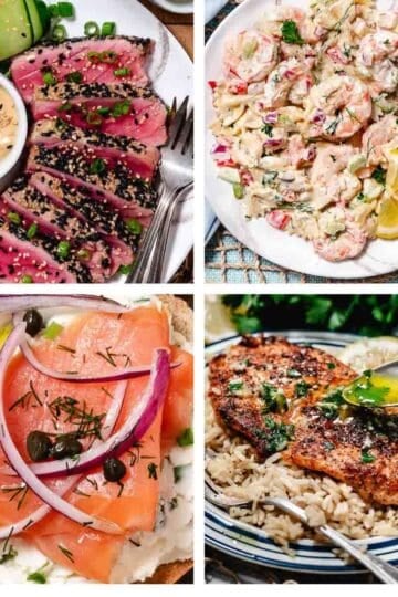 the best mothers day seafood recipes including fish, shrimp, lobster and salads