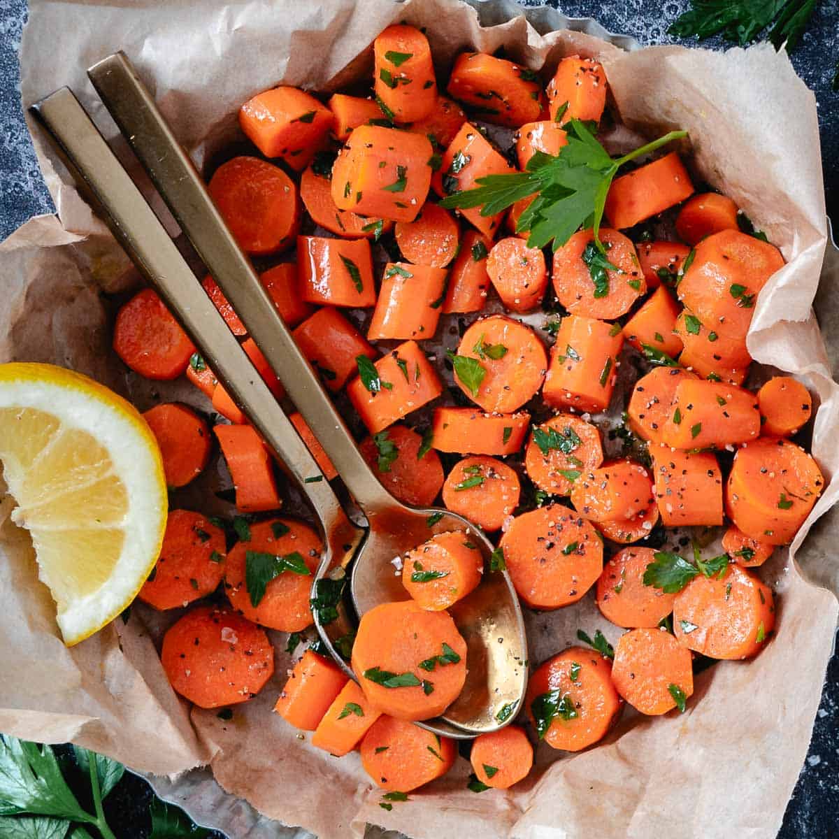 steaming carrots