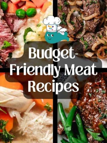 budget meat recipes collage