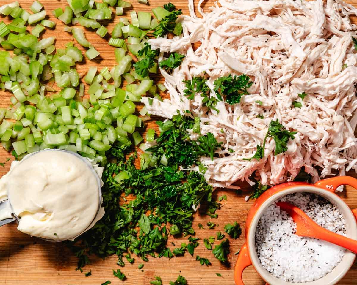 ingredients for chicken salad