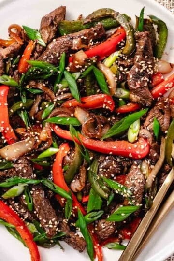 pepper steak and onions