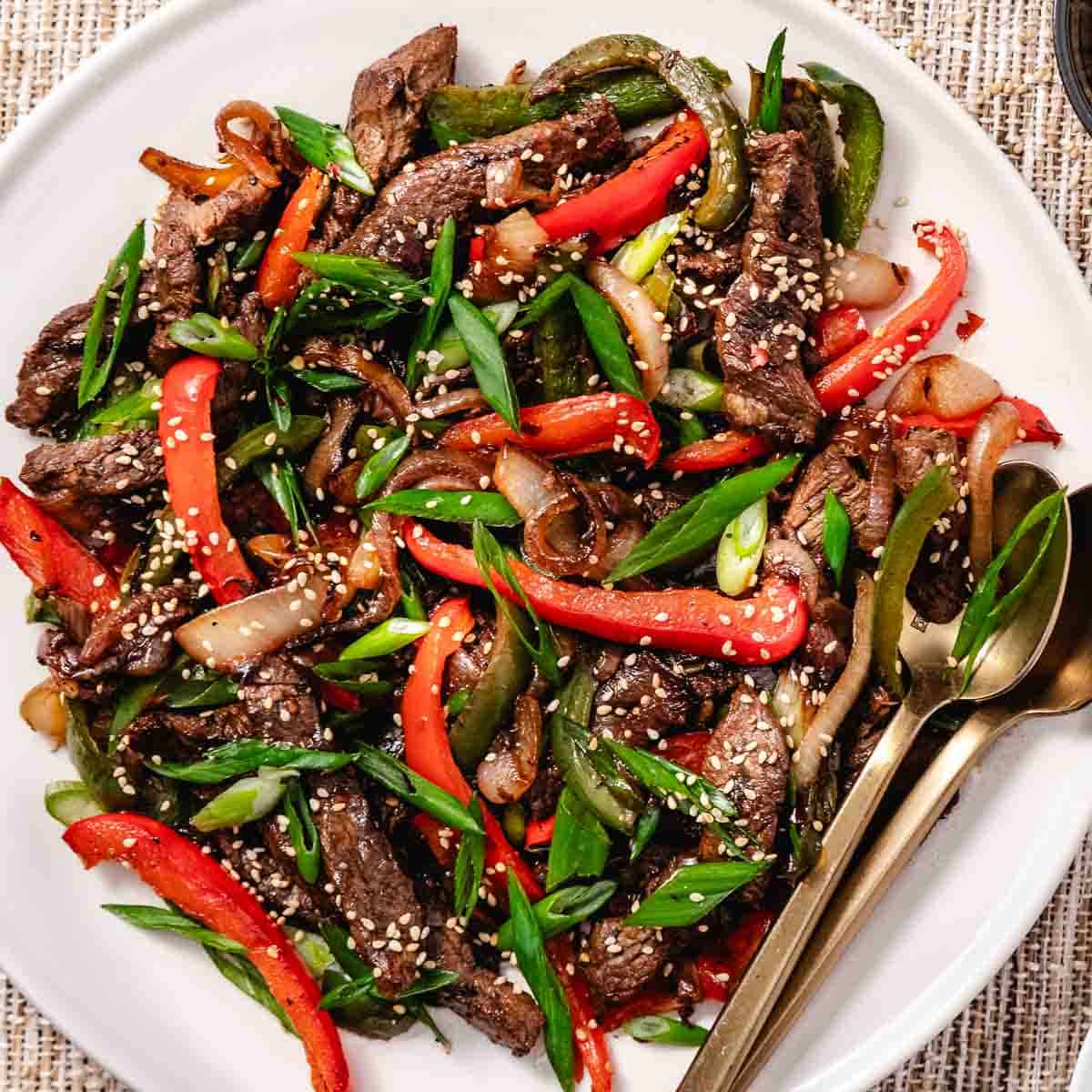 pepper steak and onions