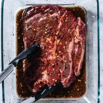 marinated chuck steak