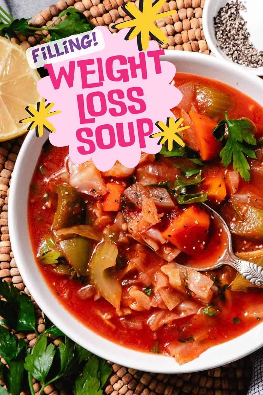 Cabbage Tomato Soup for Weight Loss – Quick One Pot Recipe