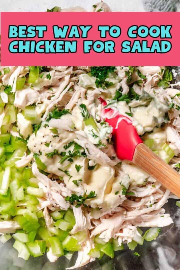 best way to cook chicken for chicken salad is poaching in broth