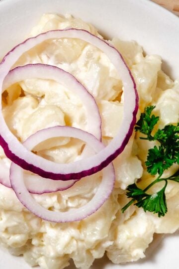 bowl of deli-style potato salad