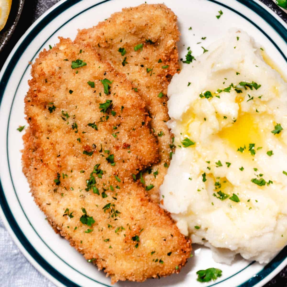 gluten free turkey cutlets and mashed