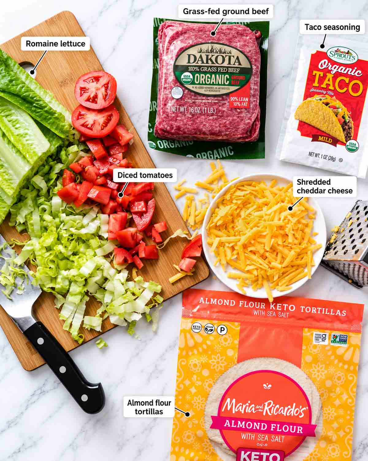 grass fed beef tacos ingredients