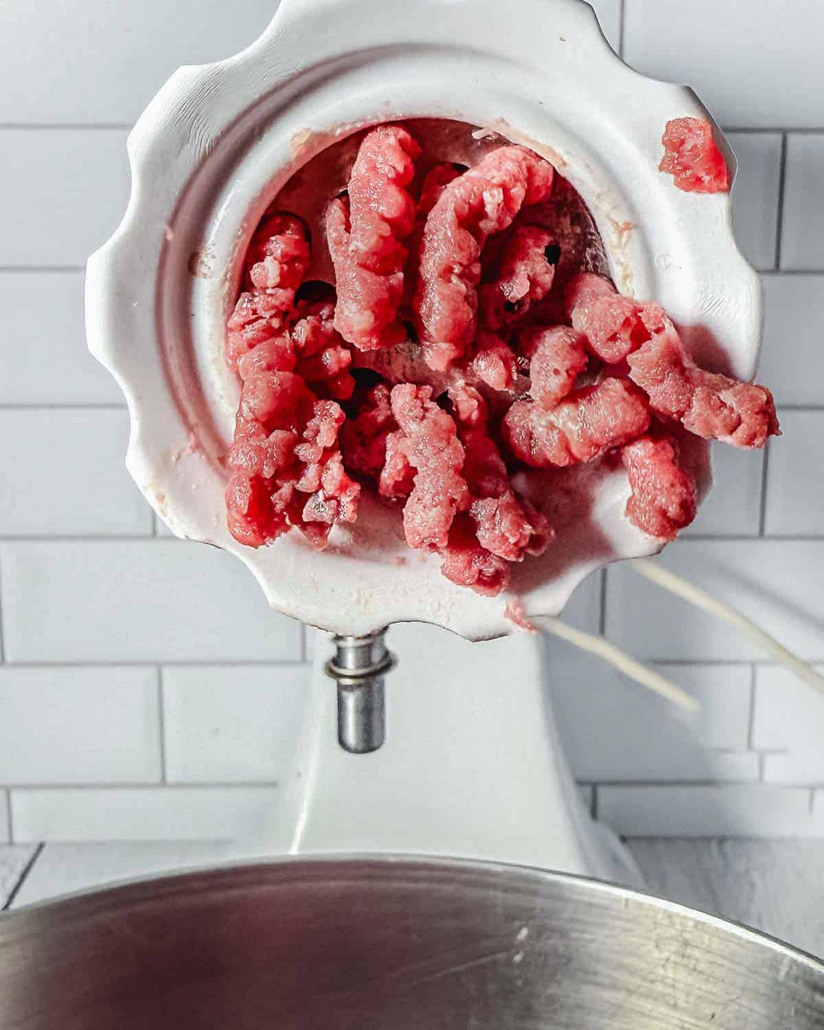 grinding chuck temder in Kitchenaid meat grinder