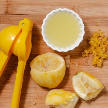 how to zest and juice a lemon