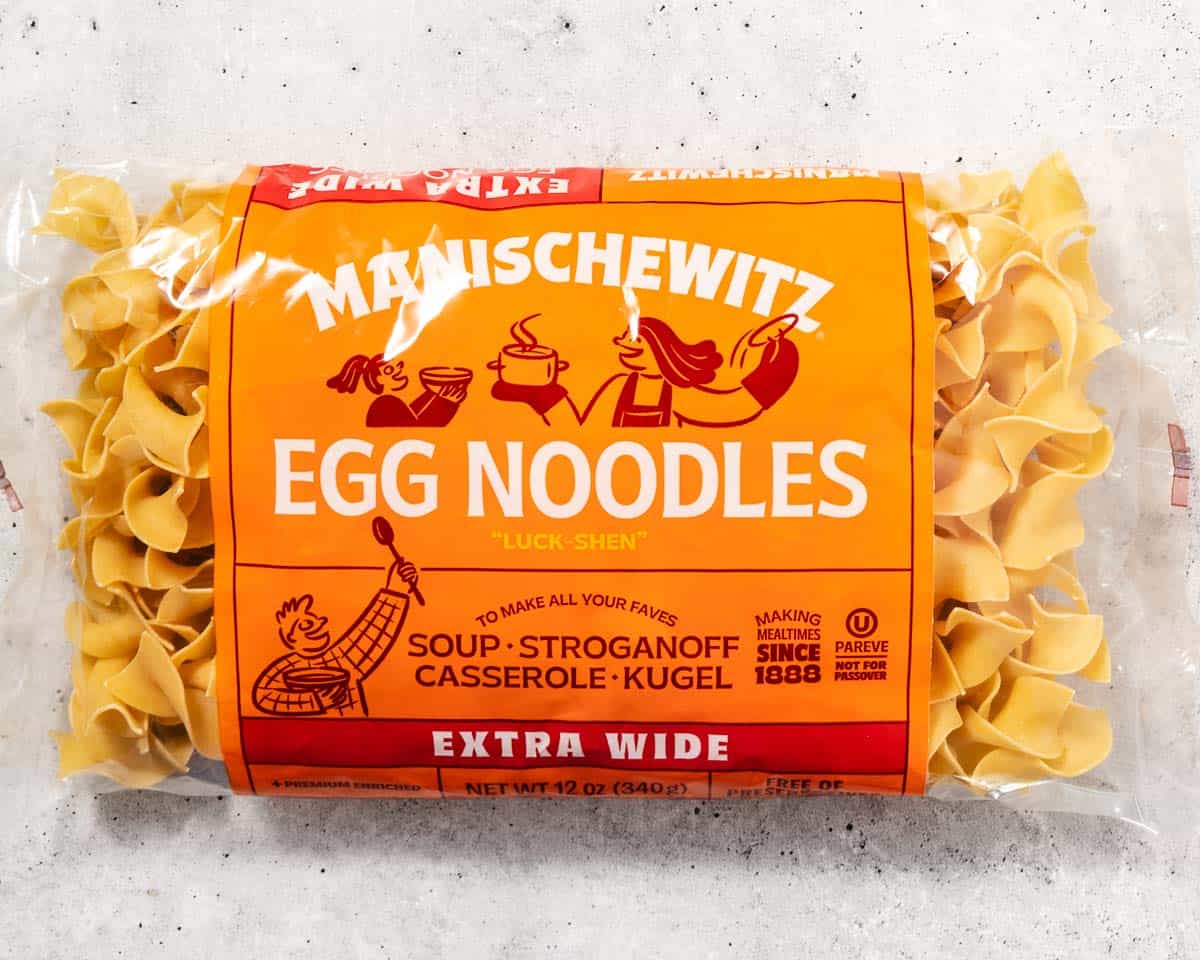 bag of egg noodles