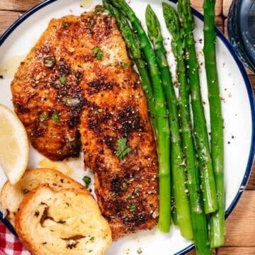 Pan seared fish with lemon butter sauce