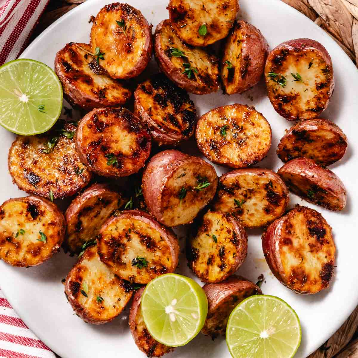 seasoned red skin potatoes with key limes