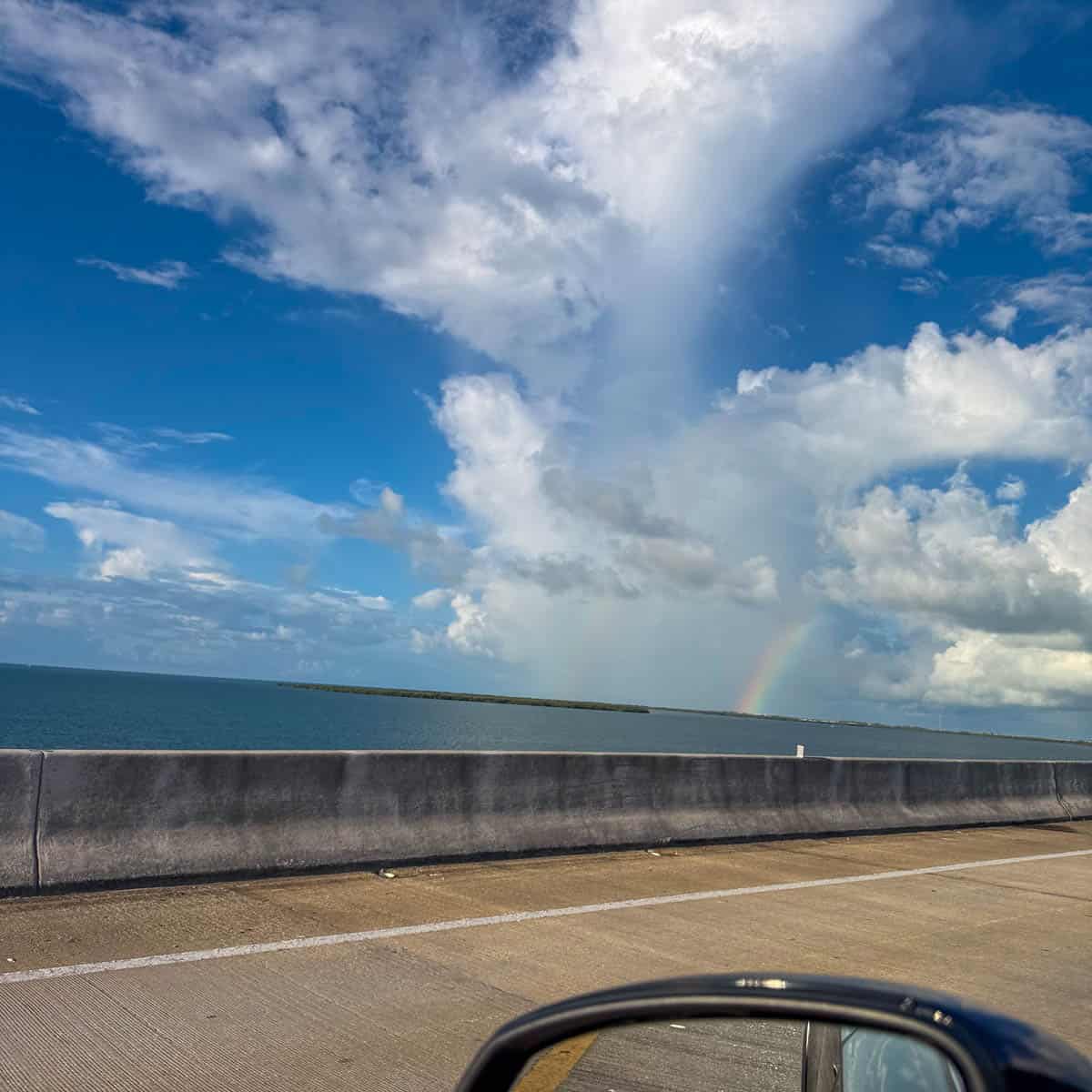 Driving on Overseas highway in Florida Keys
