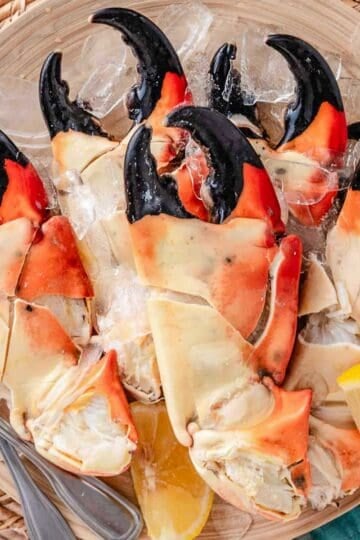 easy seafood appetizers including fresh stone crabs from Key West