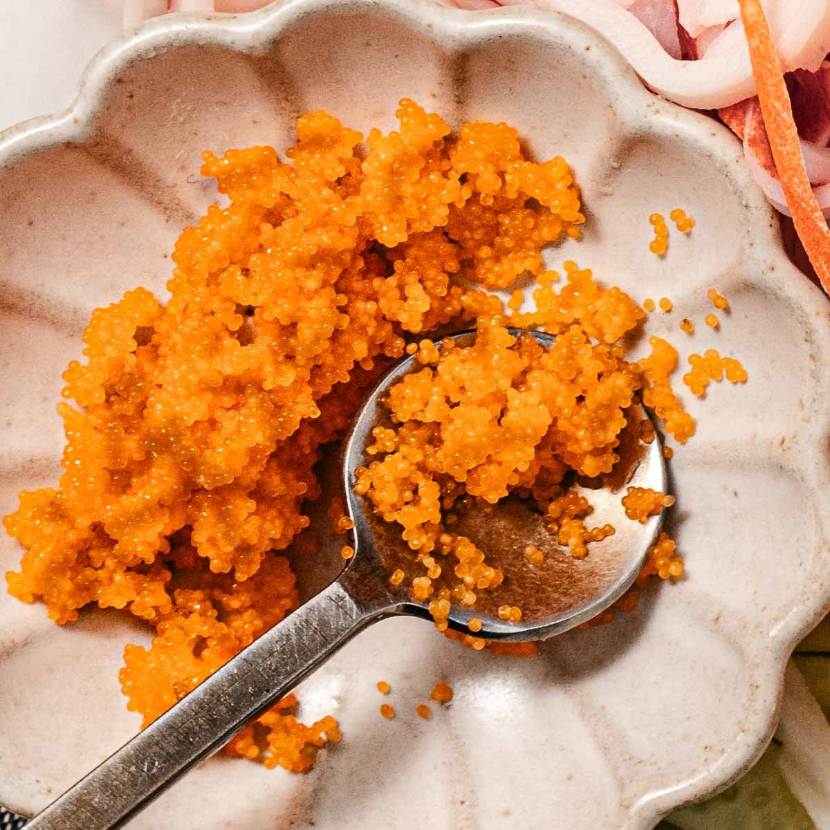 spoonful of tobiko
