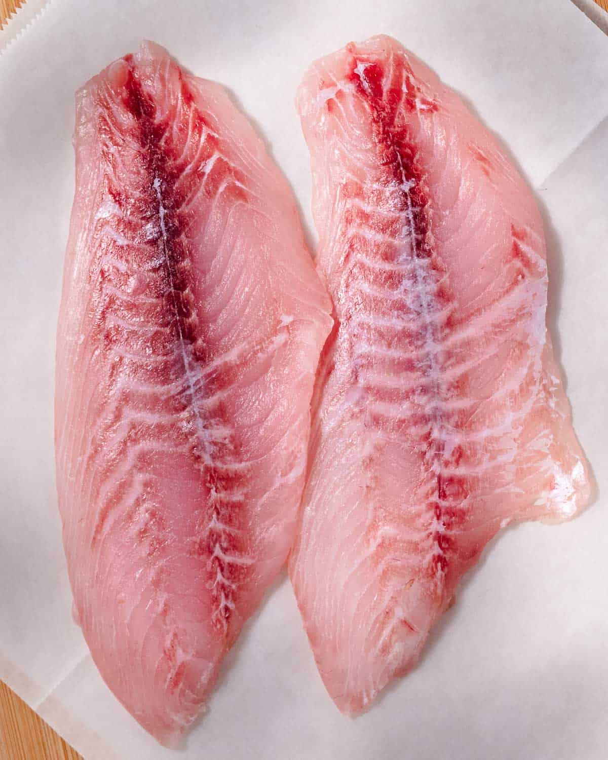 Two fish fillets